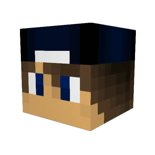 FizzySodaJoe Minecraft avatar head, 3D render