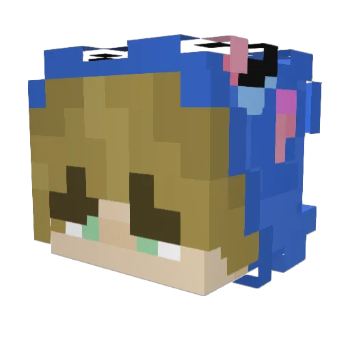 Fizzy_Boii Minecraft avatar head, 3D render