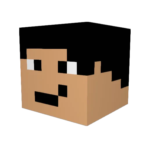 Fizzyfoo127 Minecraft avatar head, 3D render