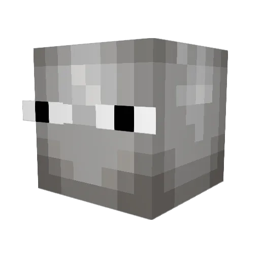Fizzygoo Minecraft avatar head, 3D render