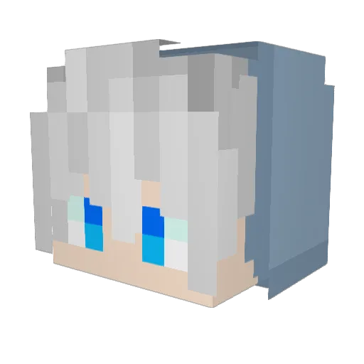 Fizzyspeed Minecraft avatar head, 3D render