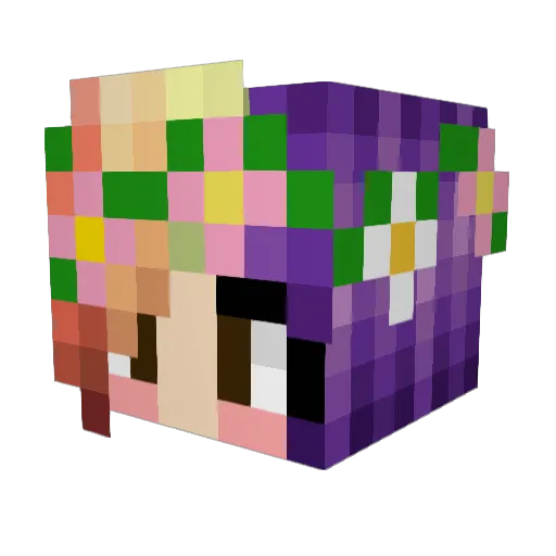 FjF99 Minecraft avatar head, 3D render