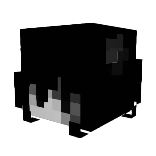 Fjende Minecraft avatar head, 3D render
