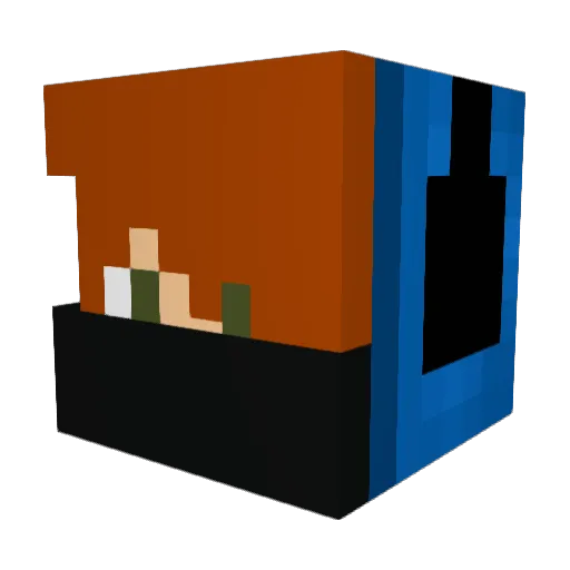 Fjolstahl Minecraft avatar head, 3D render