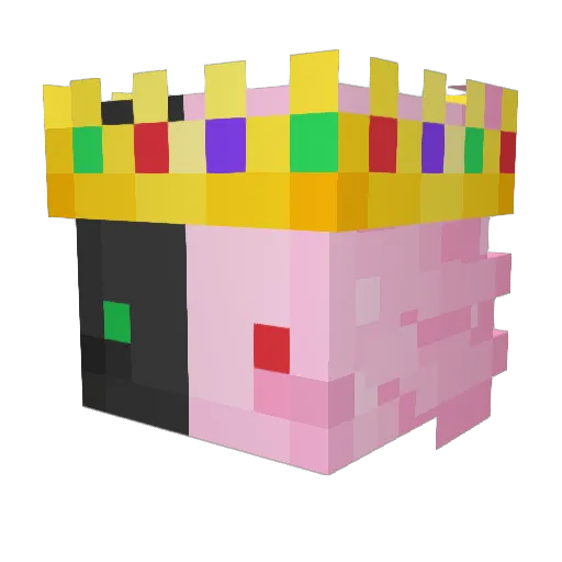 Fjp1207 Minecraft avatar head, 3D render