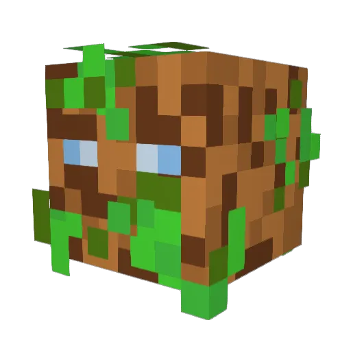 Fjuttis Minecraft avatar head, 3D render