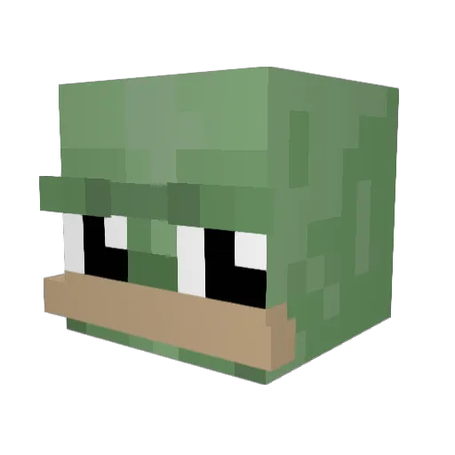 FkEyK0 Minecraft avatar head, 3D render