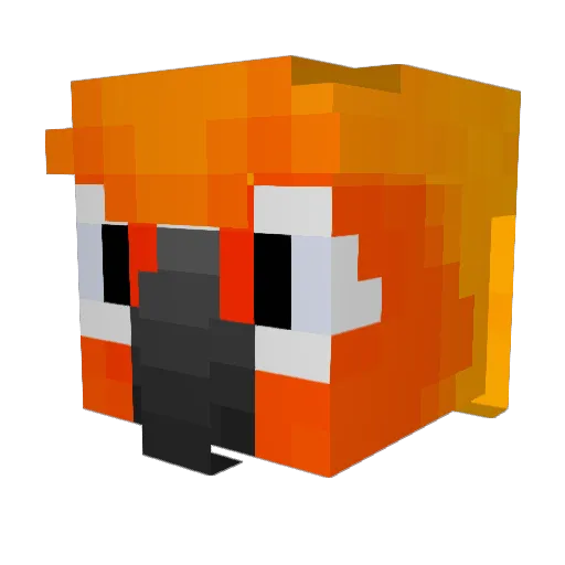 Fkillaj Minecraft avatar head, 3D render