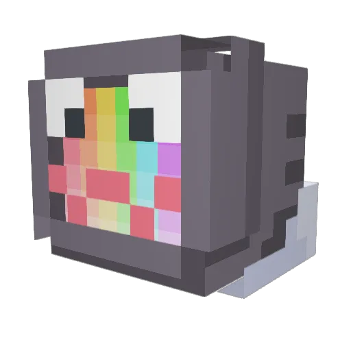 FknAlpha Minecraft avatar head, 3D render