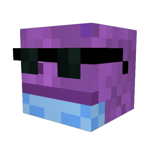 Fl3iNg270627 Minecraft avatar head, 3D render