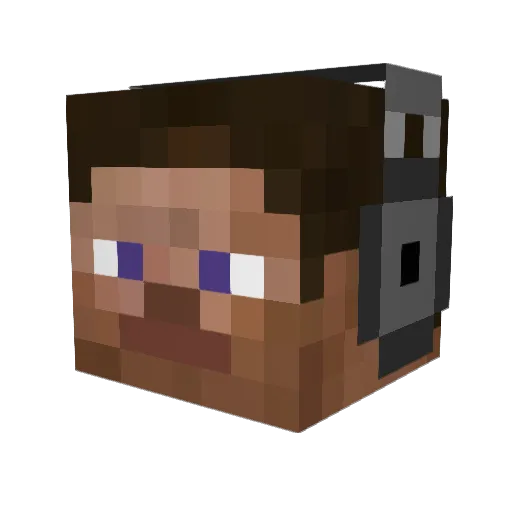 Fl4kz Minecraft avatar head, 3D render