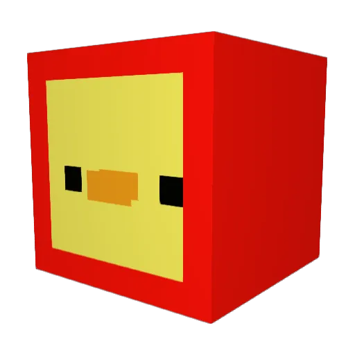 Fl4me_Boy Minecraft avatar head, 3D render