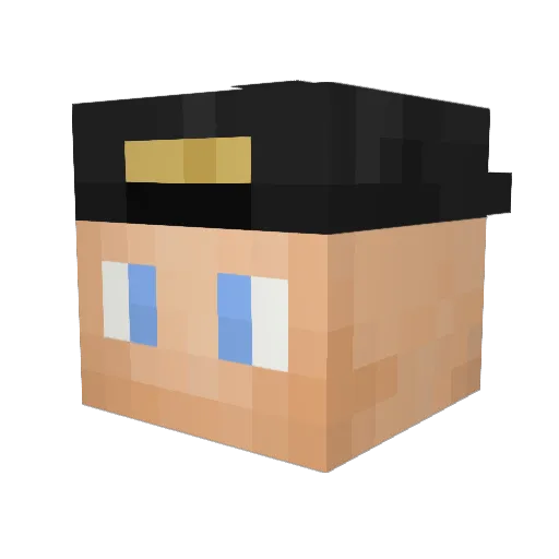 Fl4sk Minecraft avatar head, 3D render