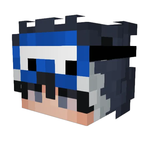 Fl4v0rles Minecraft avatar head, 3D render