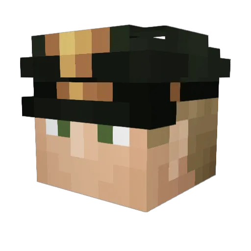 FlReg1 Minecraft avatar head, 3D render