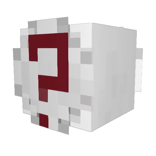 Fl___OVO Minecraft avatar head, 3D render
