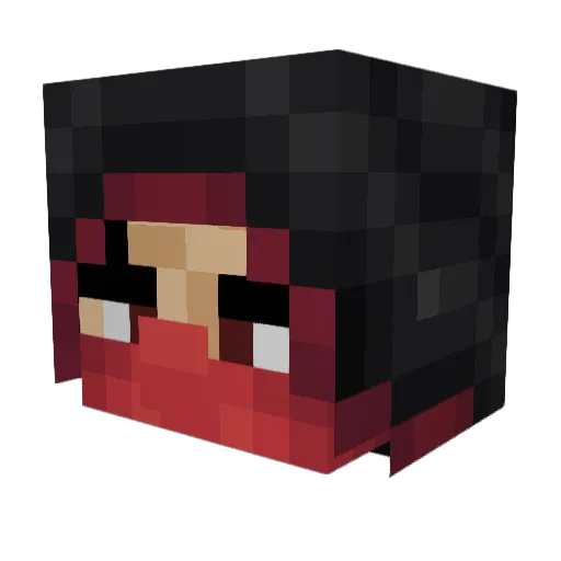 Flaapjac Minecraft avatar head, 3D render