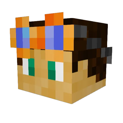 FlabuJabu Minecraft avatar head, 3D render