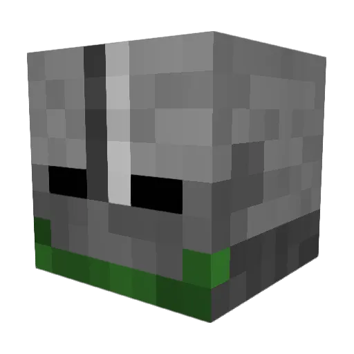 FlaccidDongles Minecraft avatar head, 3D render