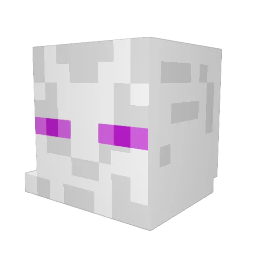 Flachwurzler Minecraft avatar head, 3D render