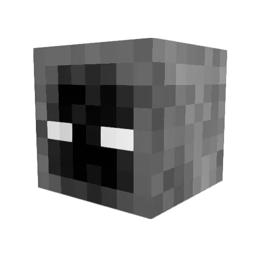 FlachzangeXD Minecraft avatar head, 3D render