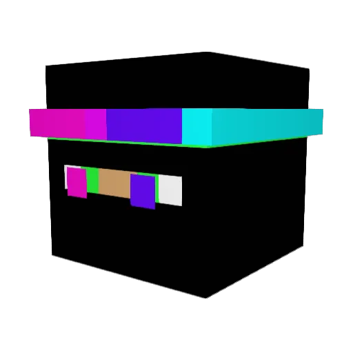 Flacko03 Minecraft avatar head, 3D render
