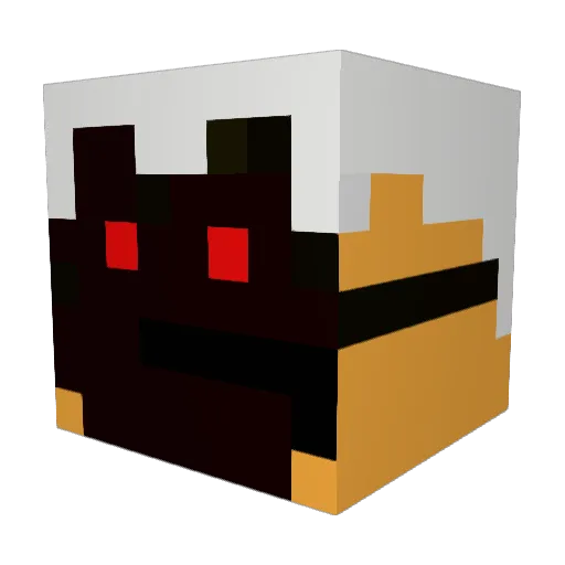 Flaconmlg Minecraft avatar head, 3D render