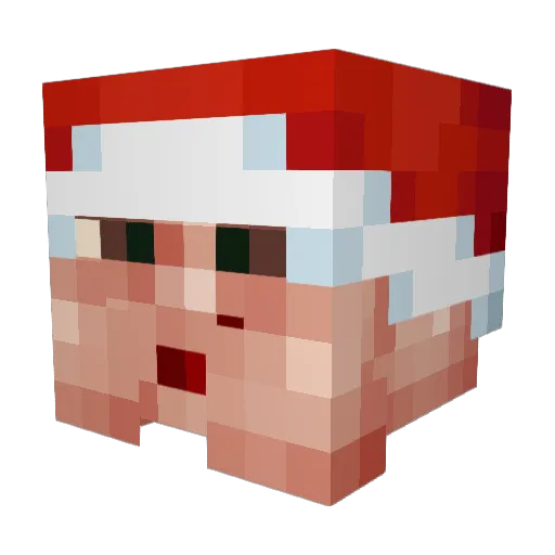 Flady Minecraft avatar head, 3D render