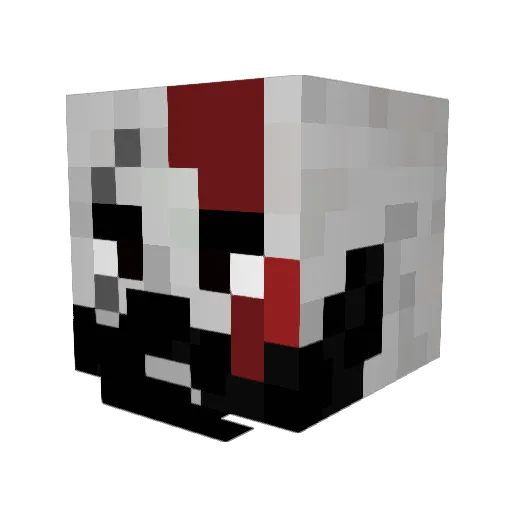 Flaexyy Minecraft avatar head, 3D render