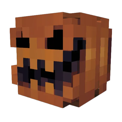 Flaffle_ Minecraft avatar head, 3D render