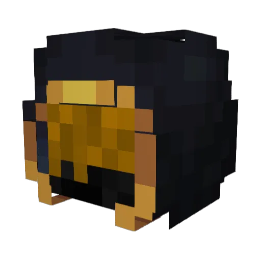 Flaggajoo Minecraft avatar head, 3D render