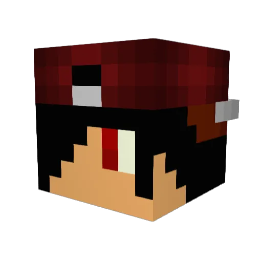 Flaigar7528 Minecraft avatar head, 3D render
