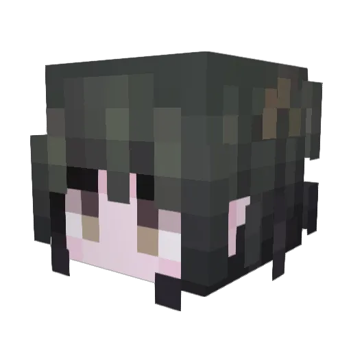 Flailax Minecraft avatar head, 3D render