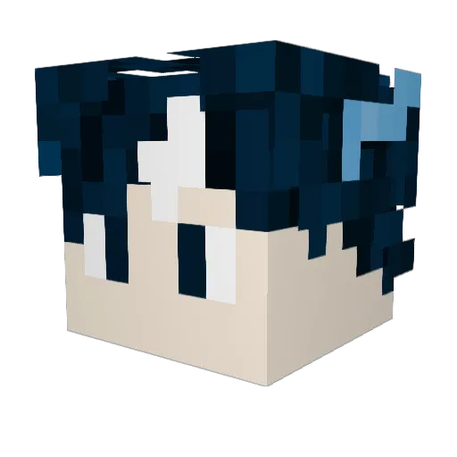 Flaineyyyy Minecraft avatar head, 3D render