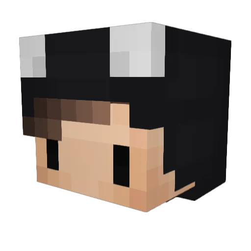 FlainitySka Minecraft avatar head, 3D render