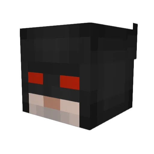 Flajg Minecraft avatar head, 3D render