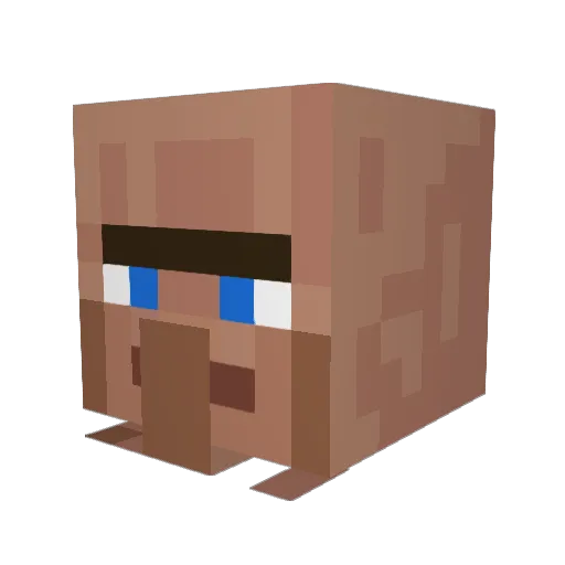 Flakmastah Minecraft avatar head, 3D render
