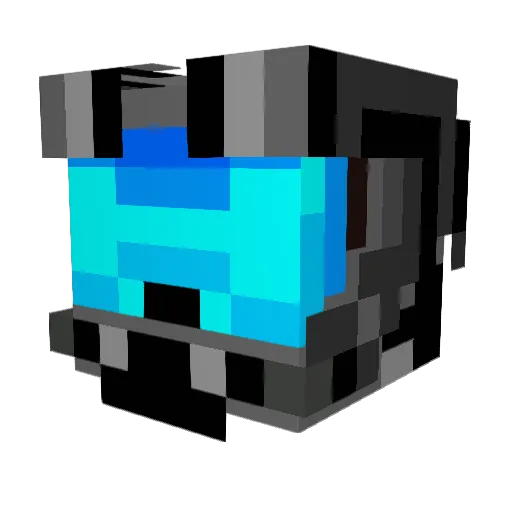 Flaksmith Minecraft avatar head, 3D render