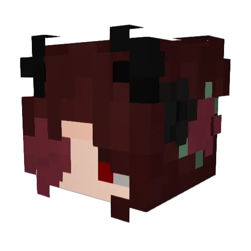 FlakyJam Minecraft avatar head, 3D render