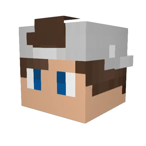 Flama88 Minecraft avatar head, 3D render