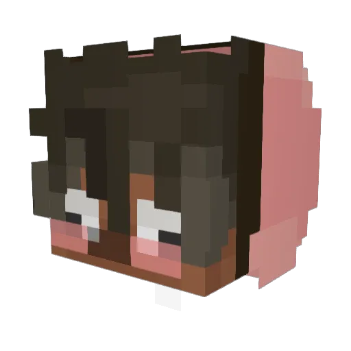 Flamberg3 Minecraft avatar head, 3D render