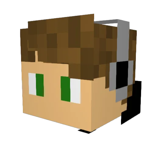 Flame4498 Minecraft avatar head, 3D render