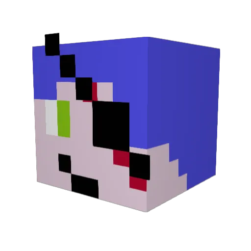 Flame5541 Minecraft avatar head, 3D render