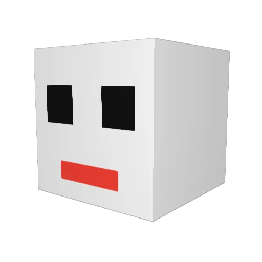 FlameBall159 Minecraft avatar head, 3D render