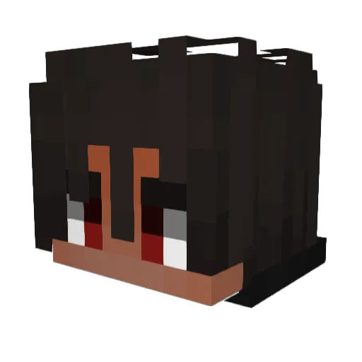 FlameFragger Minecraft avatar head, 3D render