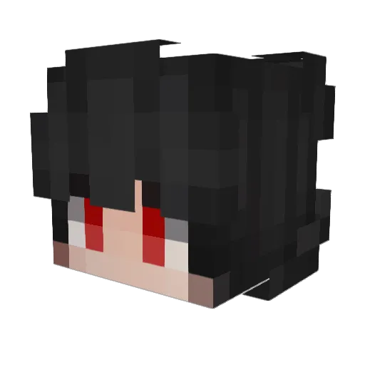 FlameGamer12 Minecraft avatar head, 3D render