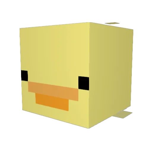 FlameHank Minecraft avatar head, 3D render