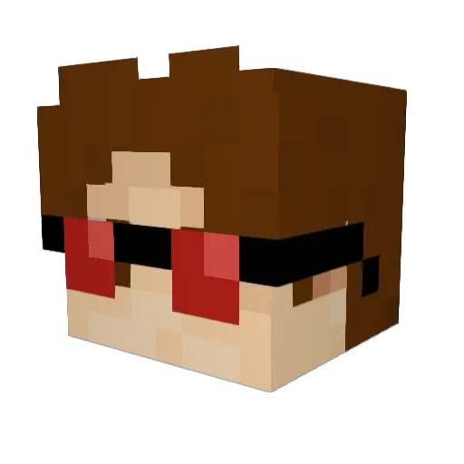 FlameHunter101 Minecraft avatar head, 3D render