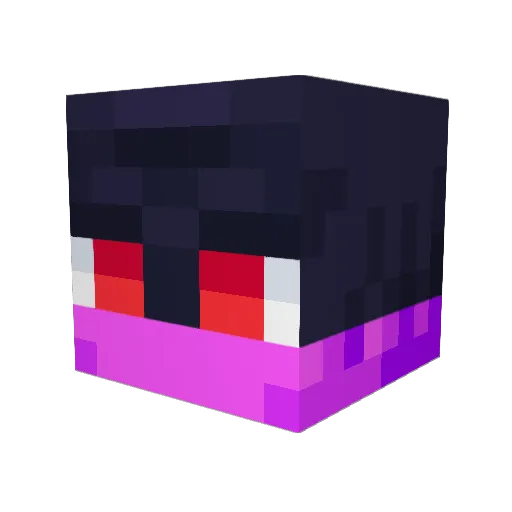 FlameMacLiot Minecraft avatar head, 3D render