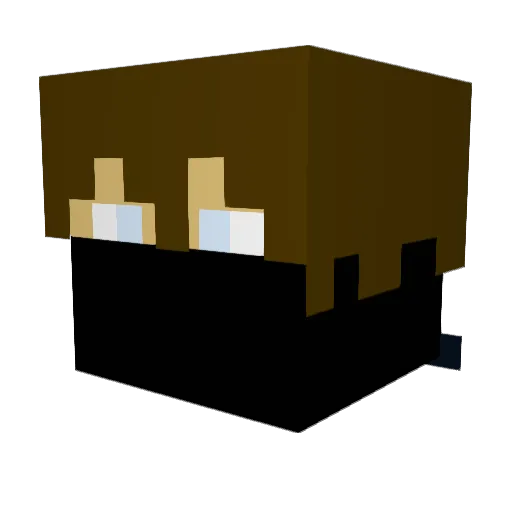 FlameMaster2030 Minecraft avatar head, 3D render